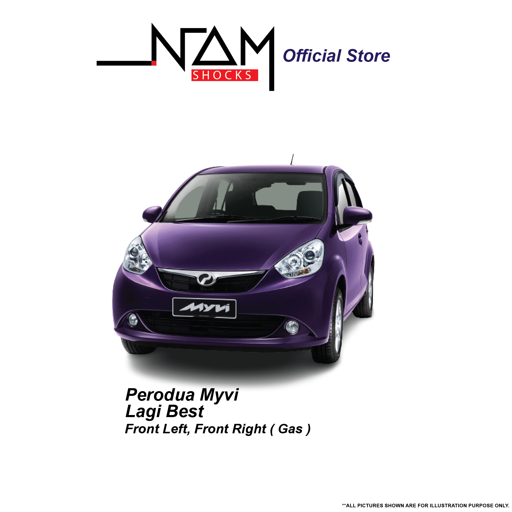 NAM CS3-2M068 Front Right and Left Shock Absorber (Myvi/Myvi Lagi Best) - Image 3