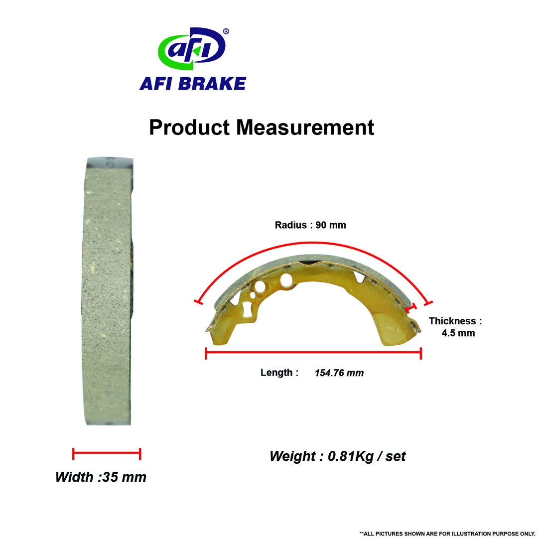 Supergrip Brake Shoe - K 0021 - Rear - Image 2