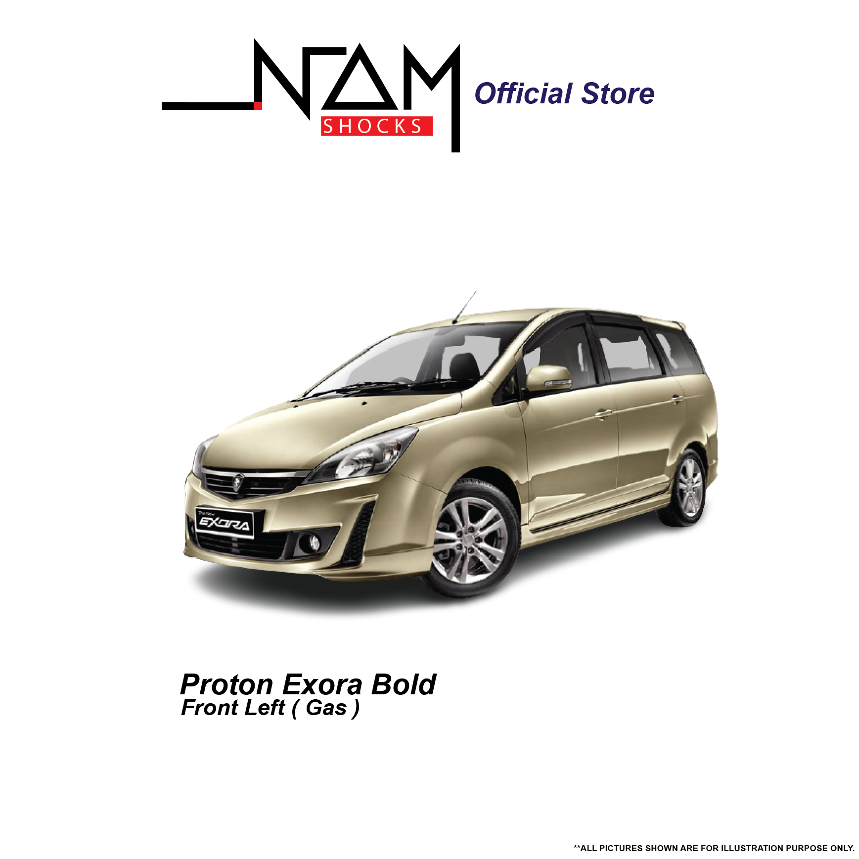NAM CS3-3M056 Rear Right Shock Absorber (EXORA, EXORA BOLD) - Image 3