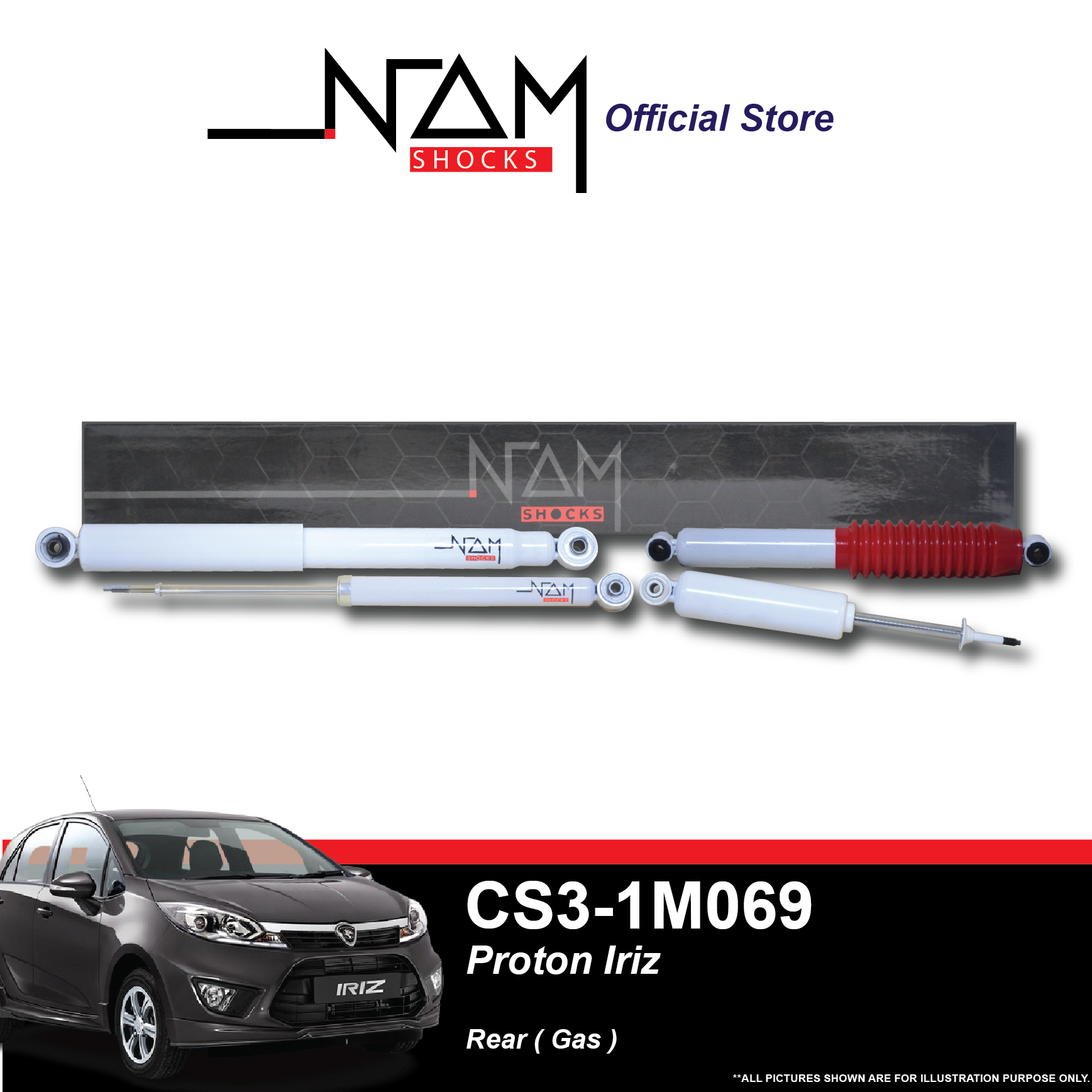 NAM Shock Absorber - CS3-1M069 (IRIZ 14', PERSONA 'R' )