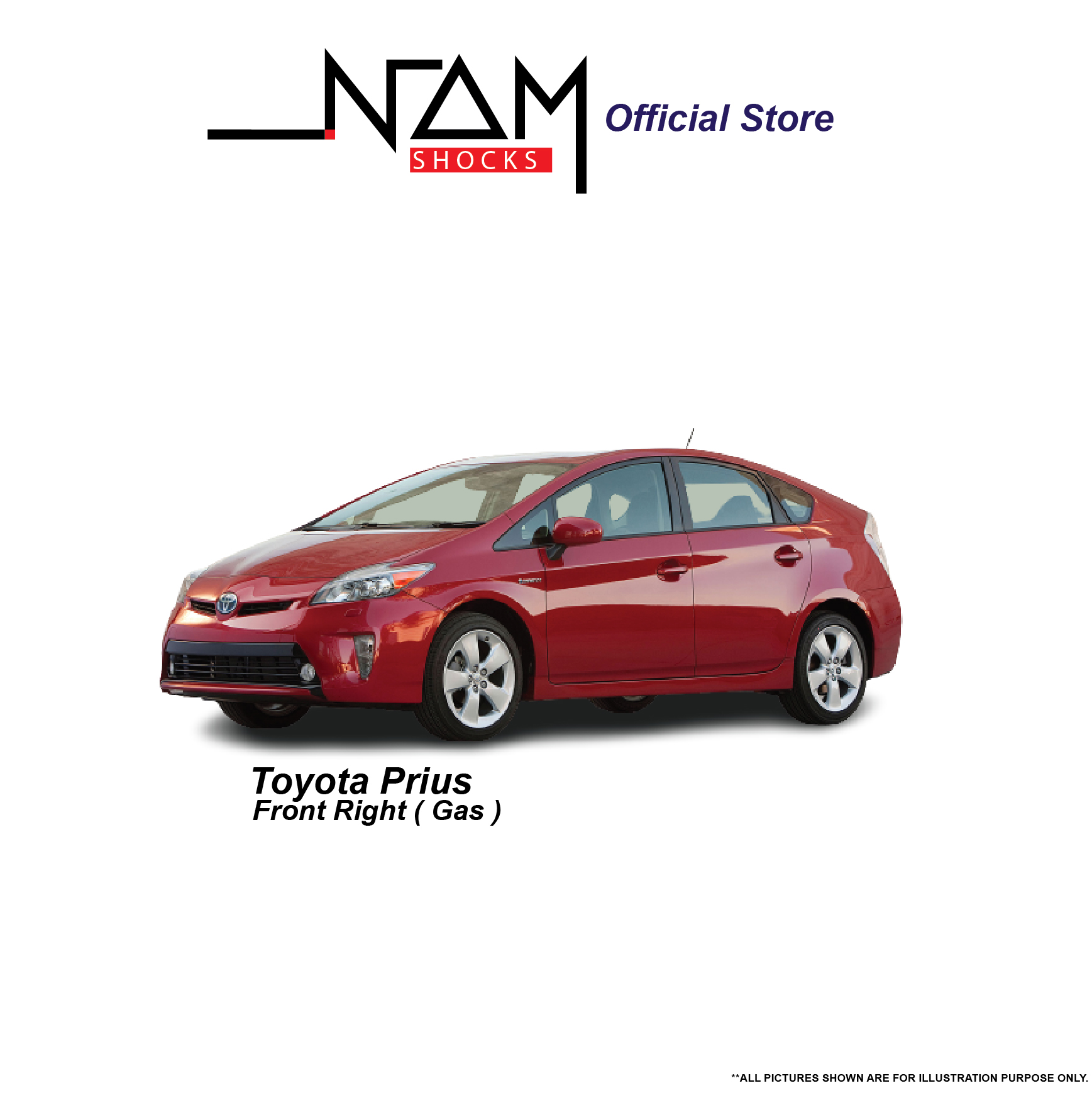 NAM CS3-3M037 Front Right Shock Absorber (VIOS NCP93, PRIUS) - Image 3
