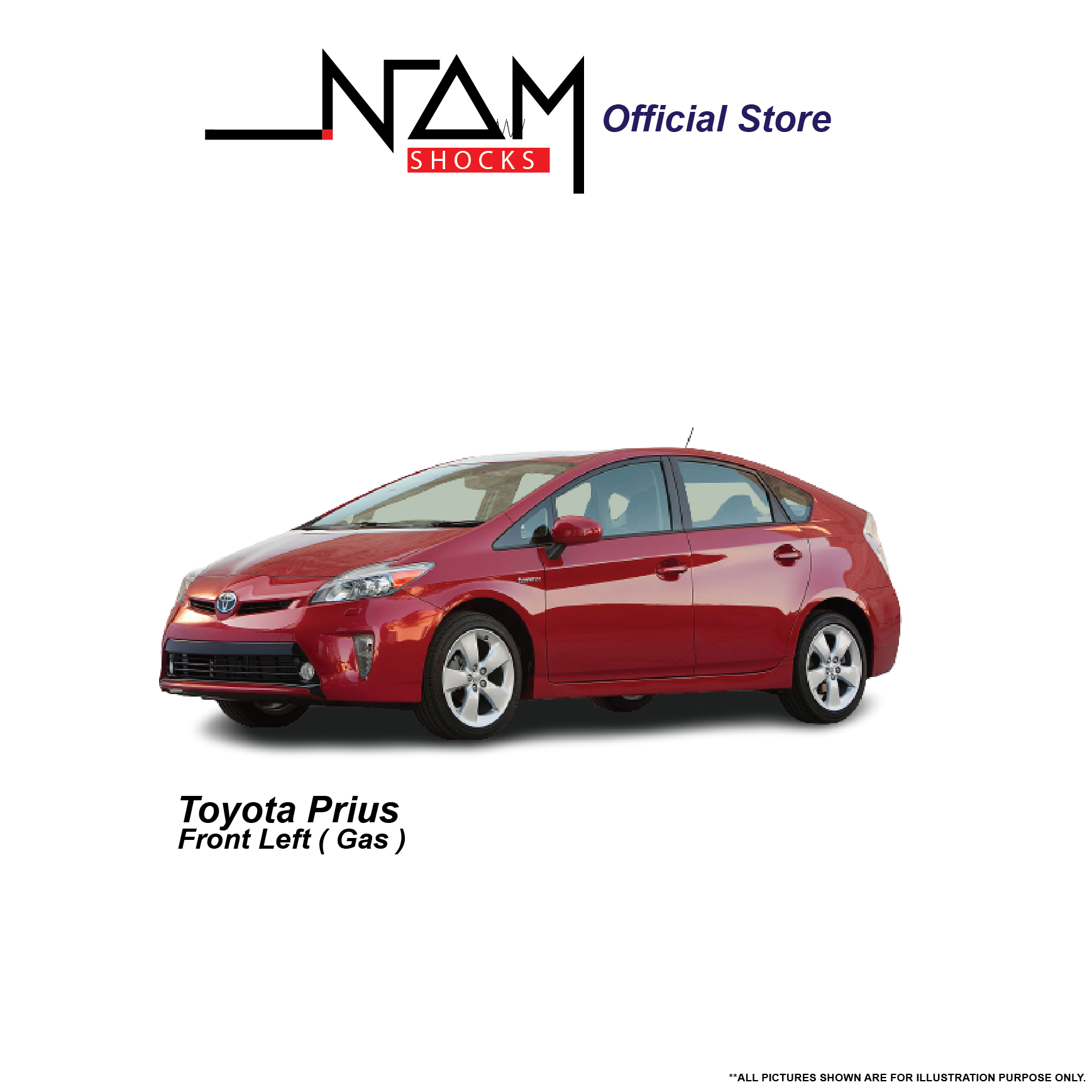 NAM CS3-3M038 Front Left Shock Absorber (VIOS NCP93, PRIUS) - Image 3