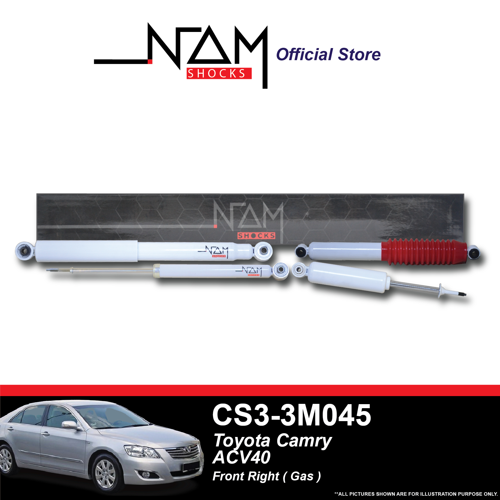 NAM CS3-3M045 Front Right Shock Absorber (CAMRY ACV40)