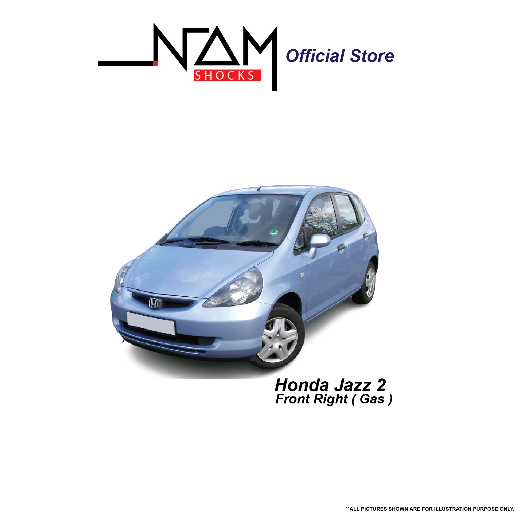 NAM CS3-8009M Front Right Shock Absorber (CITY TMO / JAZZ 2) - Image 3