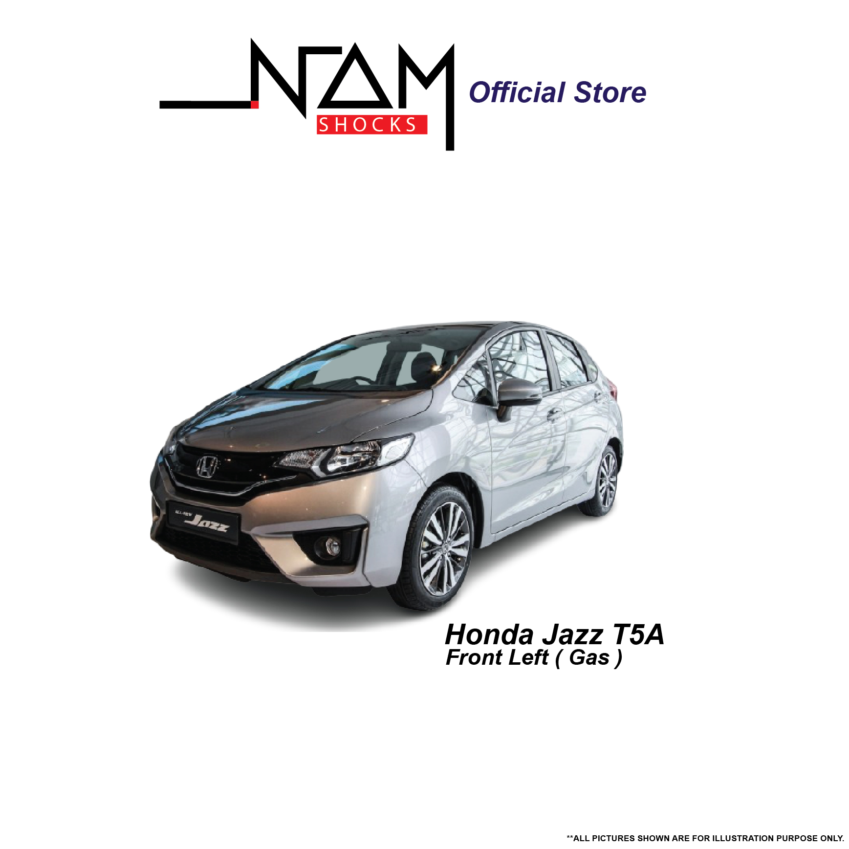 NAM CS3-2M084 Front Left Shock Absorber (CITY T9A 13`, JAZZ T5A) - Image 3