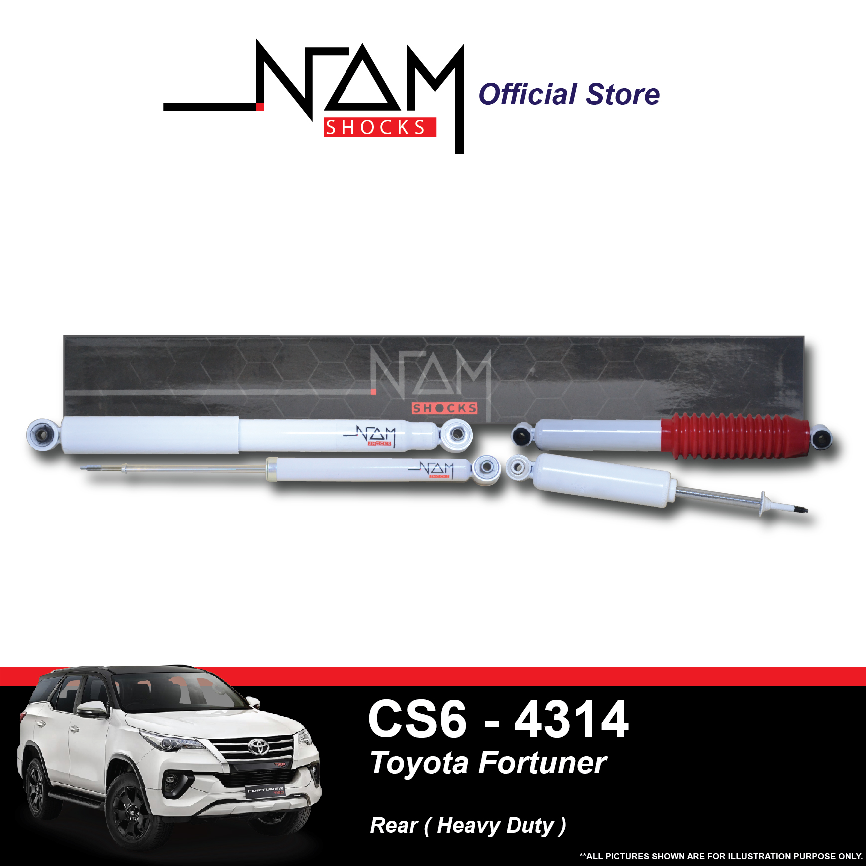 NAM CS6-4314 Rear Shock Absorber (FORTUNER)