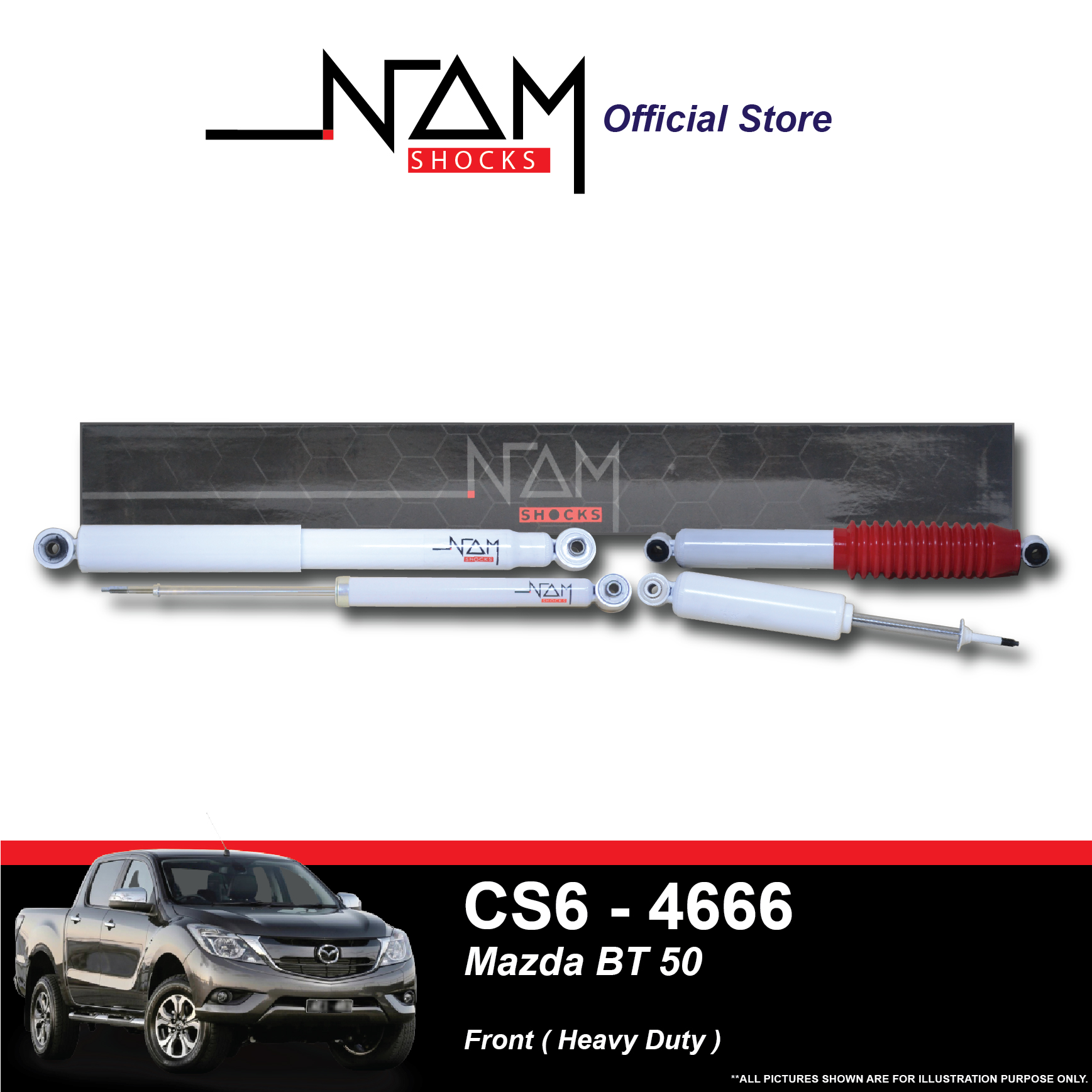 NAM CS6-4666 Front Shock Absorber (MAZDA BT 50)