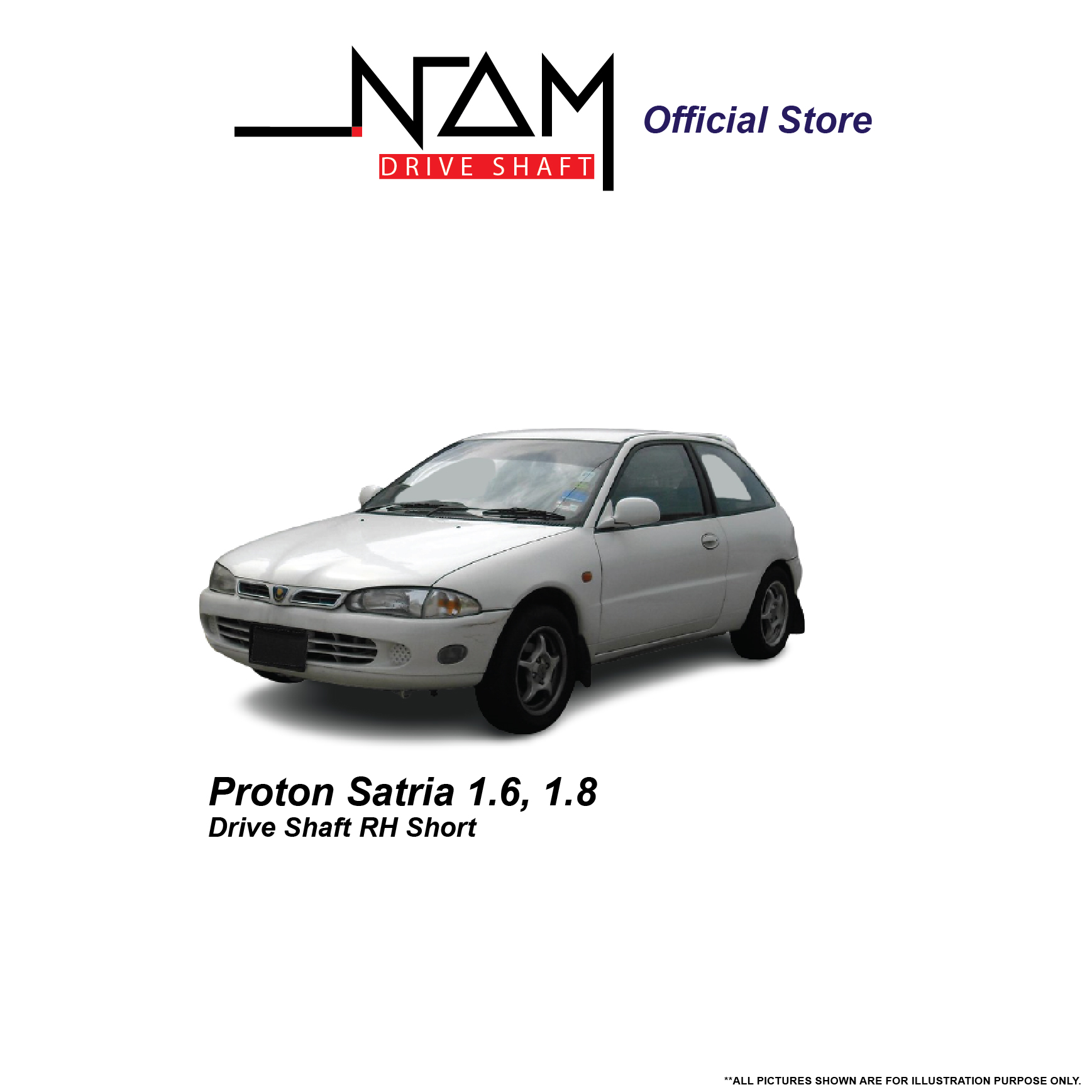 NAM MI98903 DRIVE SHAFT RH SHORT (WIRA,SATRIA 1.6,1.8) - Image 4