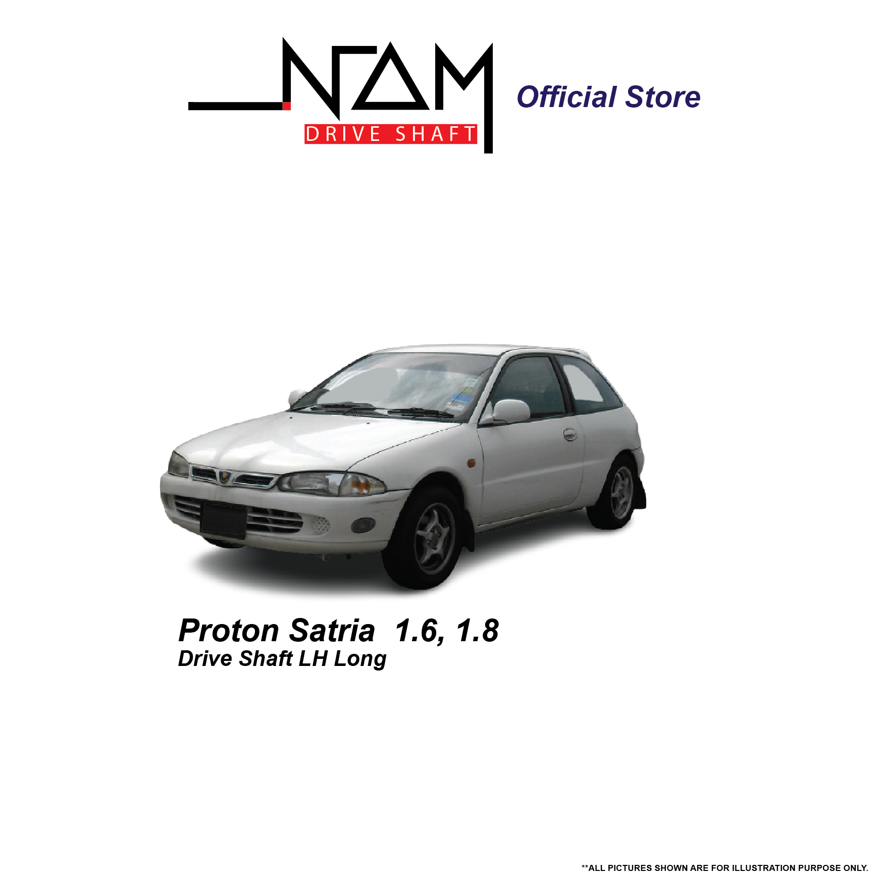 NAM MI98904 DRIVE SHAFT LH LONG (WIRA,SATRIA 1.6,1.8) - Image 4
